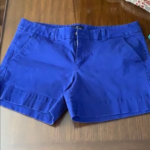 Royal blue walking shorts stretch